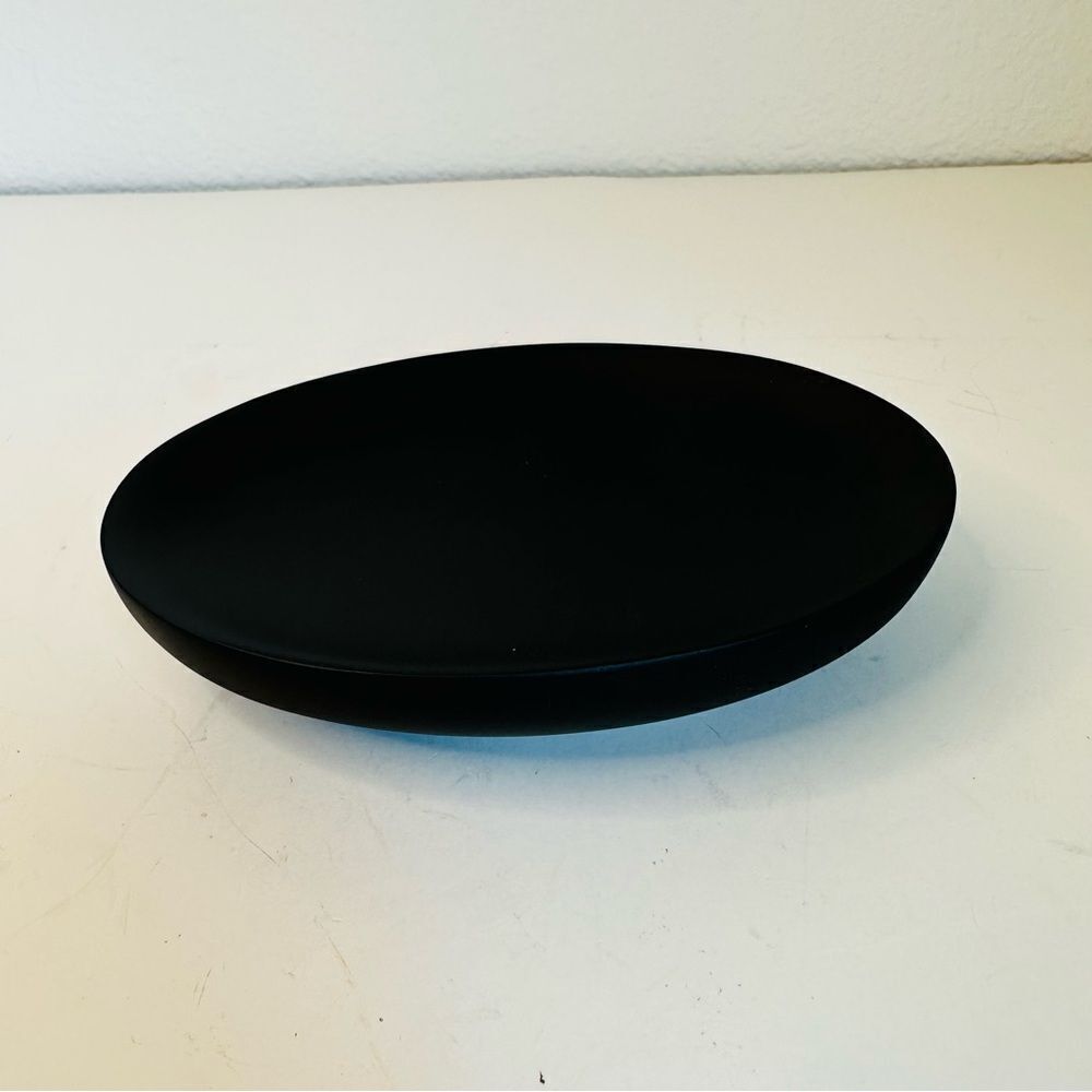 Anthropologie Bamboo Black Soap Dish NIB